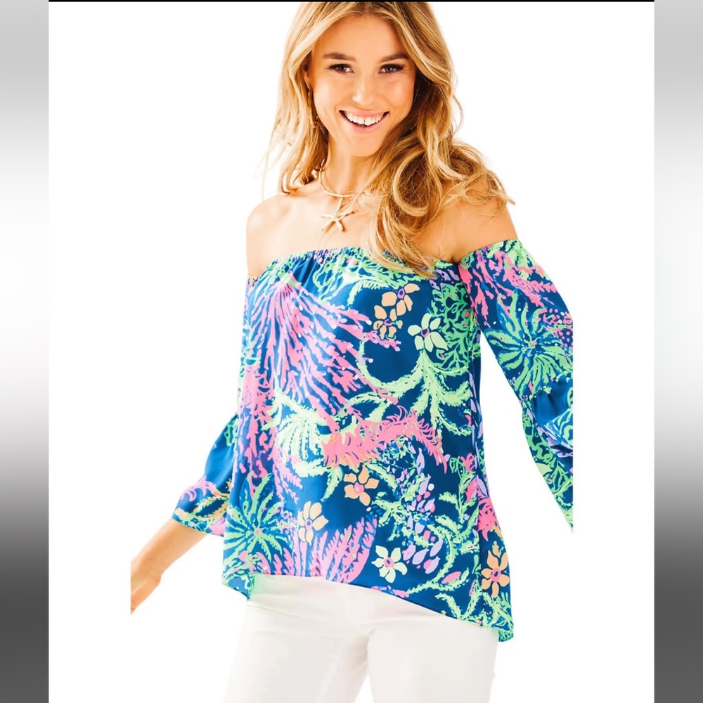 Lilly Pulitzer Sanilla Silk Top